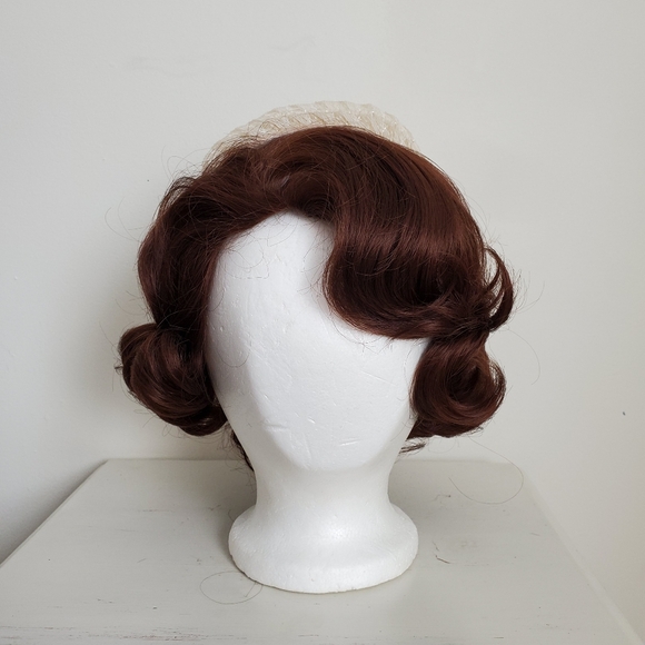 50s Vintage Floral Lace Fascinator Hat - Picture 3 of 14